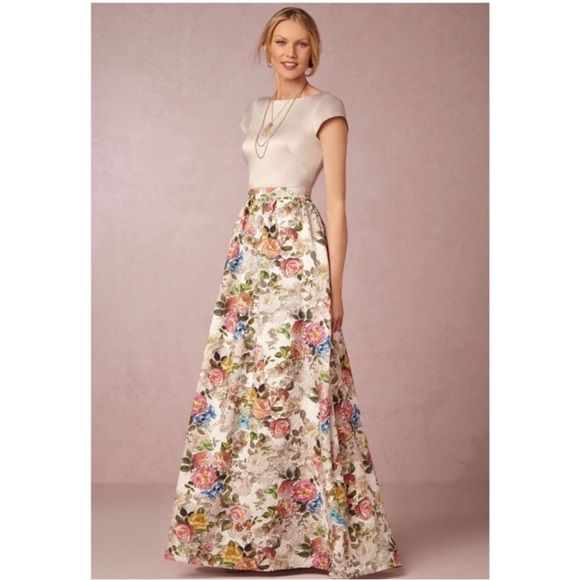 Adrianna Papele Floral Midi Skirt